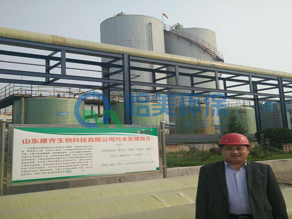 山東康喬生物科技有限公司EGSB厭氧反應器使用現(xiàn)場